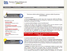 Tablet Screenshot of panneauxphotovoltaiques.com